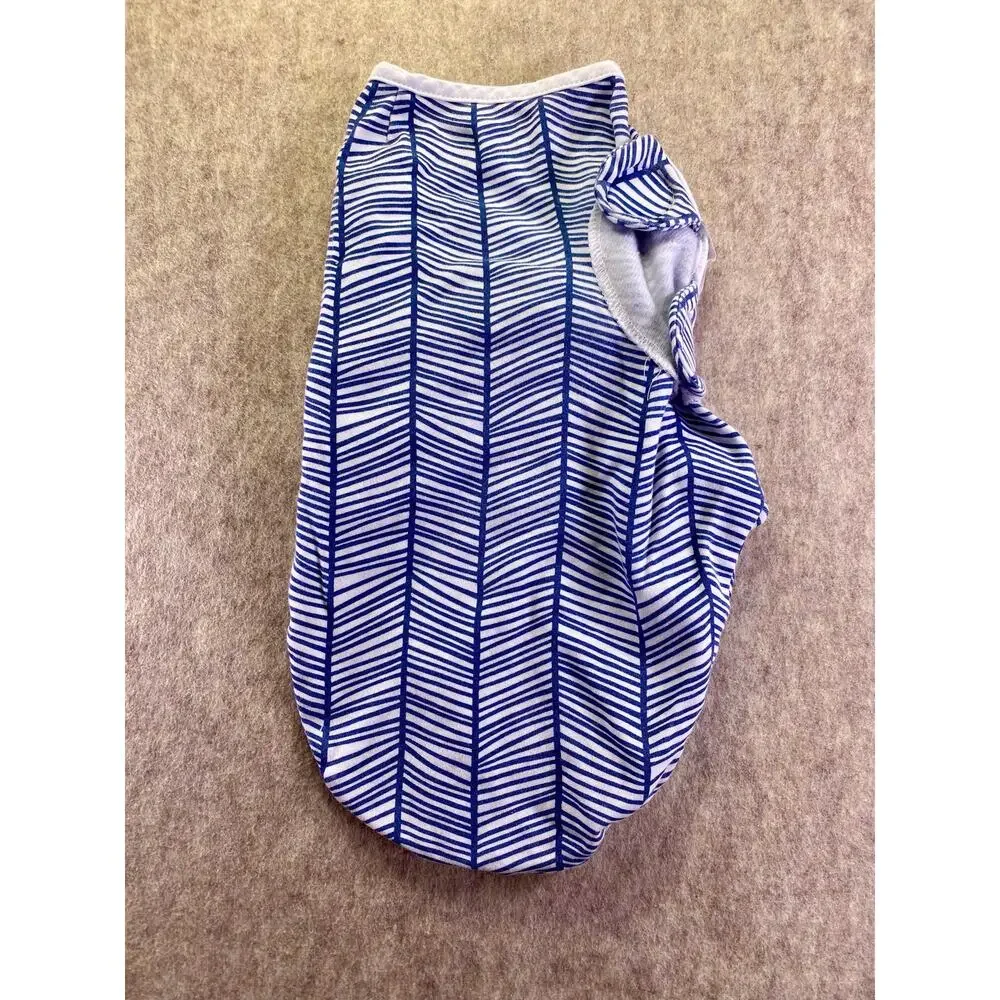 BaeBaeGoods Blue and White Patterned Baby Infant Swaddle Sleep Sack